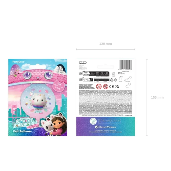 Funkelnde Geburtstagsdekorationen mit Gabby's Dollhouse