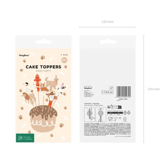 Cupcakes mit Hund für eine Kinderparty