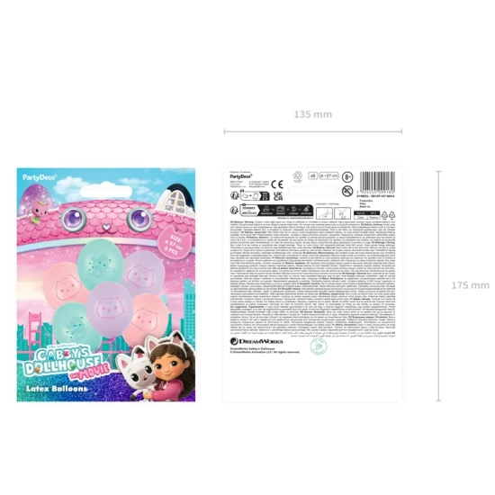 Funkelnde Geburtstagsdekorationen mit Gabby's Dollhouse