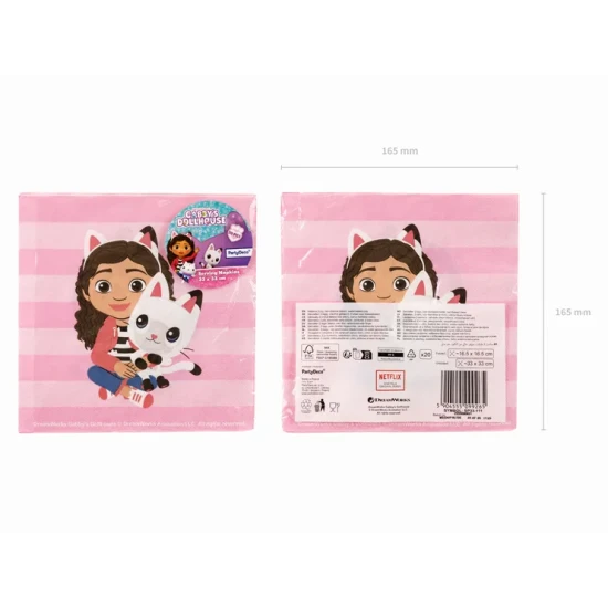 Funkelnde Geburtstagsdekorationen mit Gabby's Dollhouse