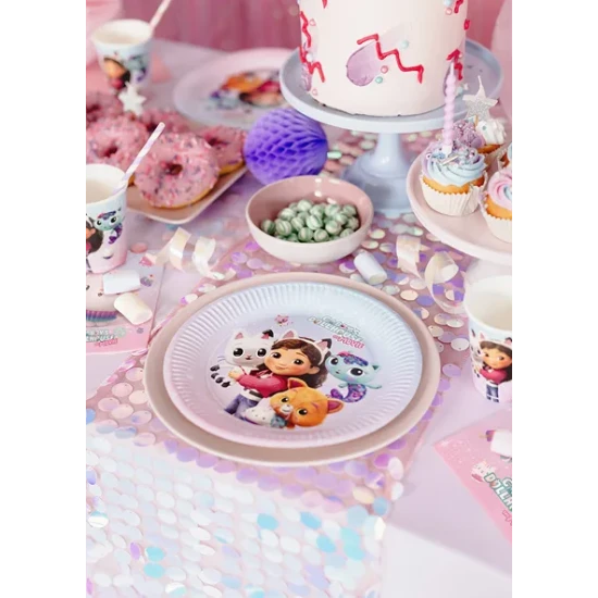 Funkelnde Geburtstagsdekorationen mit Gabby's Dollhouse