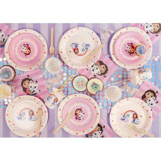 Gabby's Dollhouse Pappteller mit buntem Motiv