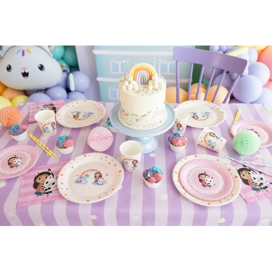 Gabby's Dollhouse Pappteller mit buntem Motiv