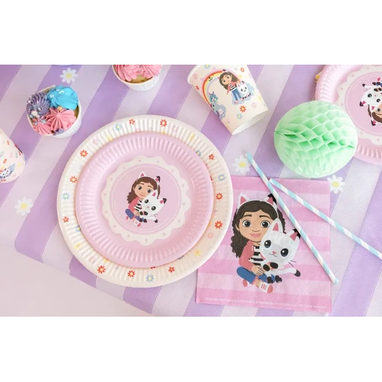 Gabby's Dollhouse Pappteller mit buntem Motiv