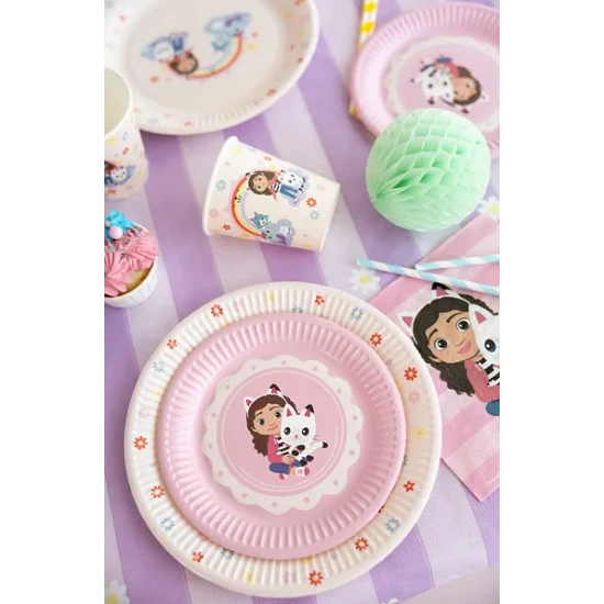 Gabby's Dollhouse Pappteller mit buntem Motiv