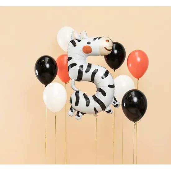 Ballon Nummer 5 Zebra