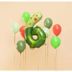 Ballon Zahl 6 Schildkröte 75x96 cm