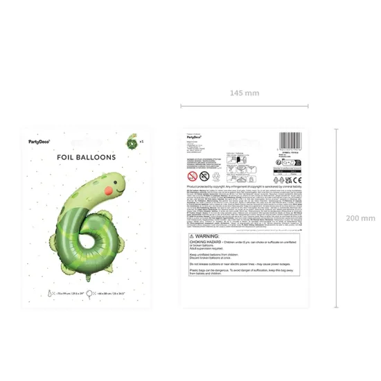 Der Ballon Nummer 6 in Form einer Schildkröte darf bei keiner Feier fehlen.