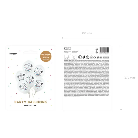 Luftballons mit Einhornmotiv für jede kleine Geburtstagsparty.