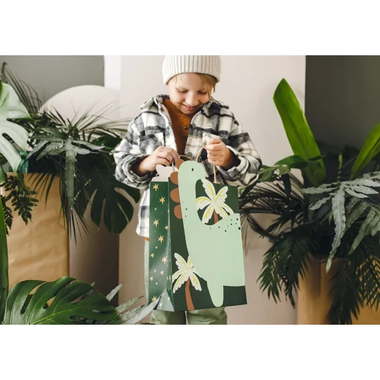 Beschenken Sie Ihre Kinder mit Stil mit der Dinosaurus-Geschenktüte!