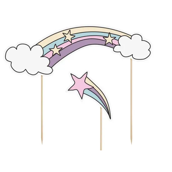 Dekorieren Sie die Geburtstagstorte mit wunderschönen Einhörnern von Party Deco.