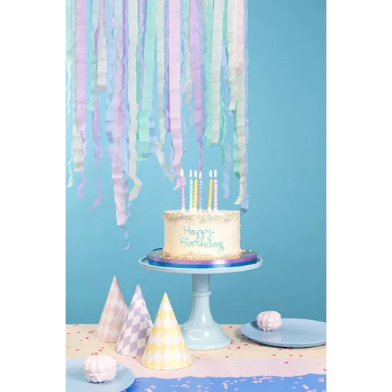Geburtstagskerzen in Pastellfarben für das kleine Geburtstagskind.