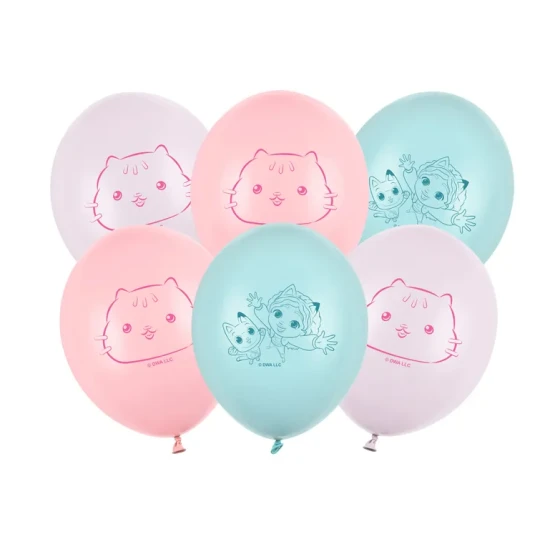 Funkelnde Geburtstagsdekorationen mit Gabby's Dollhouse