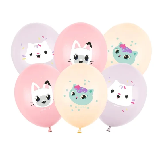 Funkelnde Geburtstagsdekorationen mit Gabby's Dollhouse