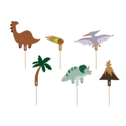 Tortendekorationen Dinosaurier 6 Stück