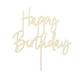 Hölzerne Happy Birthday-Kuchendekoration von Party Deco.
