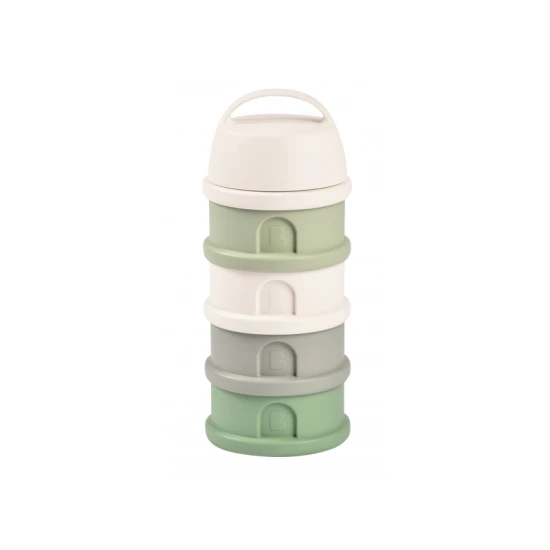 Set Aufbewahrungsdosen für Milchpulver / Snacks Cotton White / Sage Green – Béaba