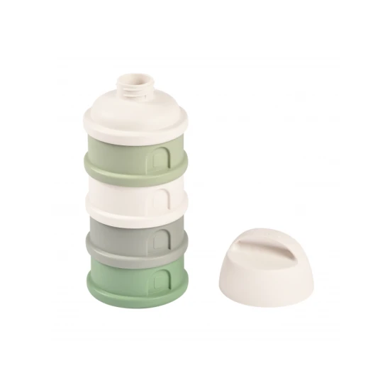 Set Aufbewahrungsdosen für Milchpulver / Snacks Cotton White / Sage Green – Béaba