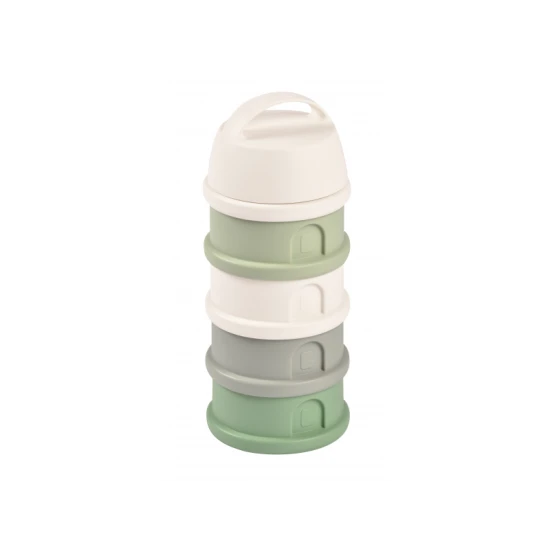 Set Aufbewahrungsdosen für Milchpulver / Snacks Cotton White / Sage Green – Béaba