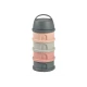 Set Aufbewahrungsdosen für Milchpulver / Snacks Mineral Grey / Pink – Béaba