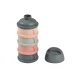 Set Aufbewahrungsdosen für Milchpulver / Snacks Mineral Grey / Pink – Béaba