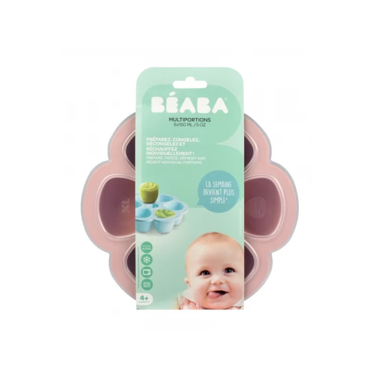 Multi-Portionierer für Nahrung 6x 150ml Old Pink – Béaba
