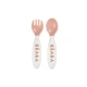 Löffel und Gabel im Etui Pink – Béaba