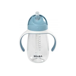 Becher mit Strohhalm 300ml Windy Blue