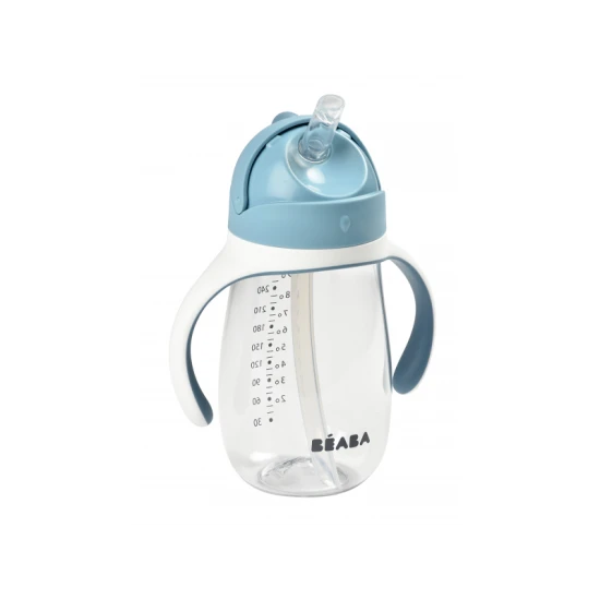 Becher mit Strohhalm 300ml Windy Blue – Béaba