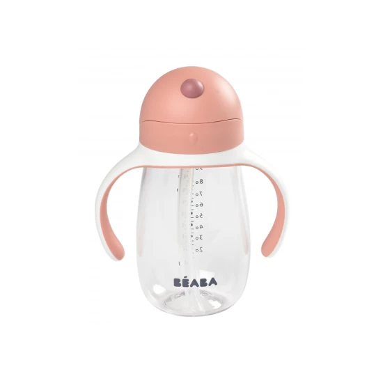 Becher mit Strohhalm 300ml Old Pink – Béaba