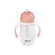 Becher mit Strohhalm 300ml Old Pink – Béaba