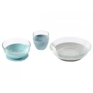 Glas-Essgeschirr mit Saugnäpfen Jungle