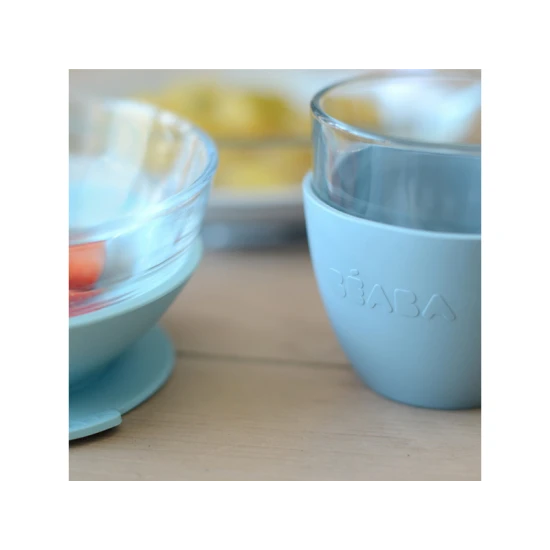 Glas-Essgeschirr mit Saugnäpfen Jungle – Béaba
