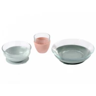 Glas-Essgeschirr mit Saugnäpfen Eucalyptus