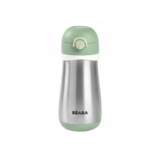 Thermobecher aus Edelstahl 350ml Sage Green – Béaba