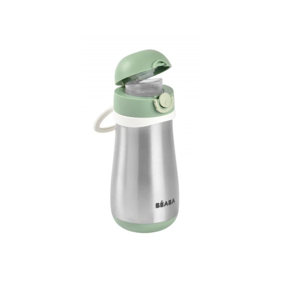Thermobecher aus Edelstahl 350ml Sage Green – Béaba