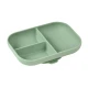 Silikonteller delený s prísavkou Sage Green – Béaba