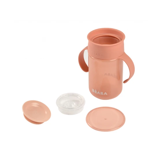 Trainingsbecher 360° Pink 340 ml 12m+ – Béaba