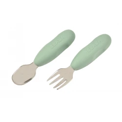 Erstes Trainingsbesteck 2-teilig Sage Green