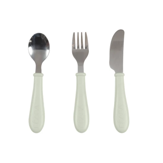 Kinderbesteck 3-teilig Misty Green – Béaba