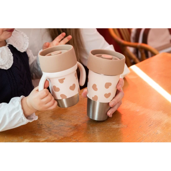 Edelstahlbecher 2er-Set Mini & Me BigLove Beaba Edelstahlbecher 2er-Set Mini & Me BigLove