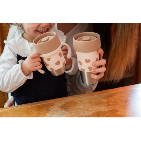 Edelstahlbecher 2er-Set Mini & Me BigLove Beaba Edelstahlbecher 2er-Set Mini & Me BigLove