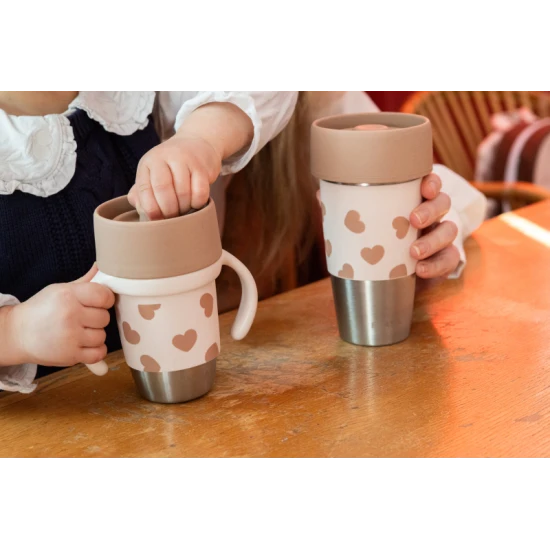 Edelstahlbecher 2er-Set Mini & Me BigLove Beaba Edelstahlbecher 2er-Set Mini & Me BigLove