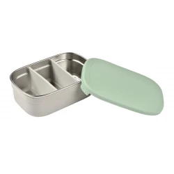 Edelstahl-Snackbox Velvet Grey / Sage Green