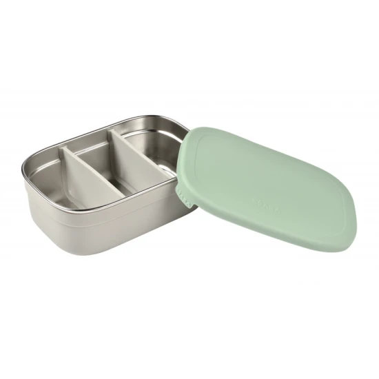 Edelstahl-Snackbox Velvet Grey / Sage Green – Béaba