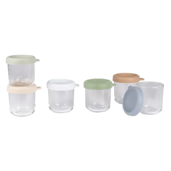 Glasbehälter für Babynahrung 6x 250 ml Natural Beaba Glasbehälter für Babynahrung 6x 250 ml Natural