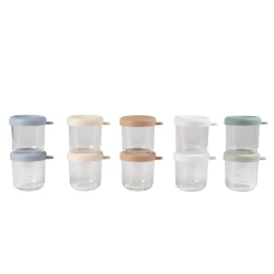 Glasbehälter für Babynahrung 10x 250 ml Natural