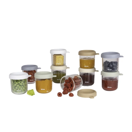 Glasbehälter für Babynahrung 10x 250 ml Natural Beaba Glasbehälter für Babynahrung 10x 250 ml Natural