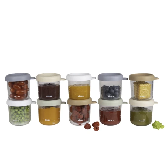 Glasbehälter für Babynahrung 10x 250 ml Natural Beaba Glasbehälter für Babynahrung 10x 250 ml Natural