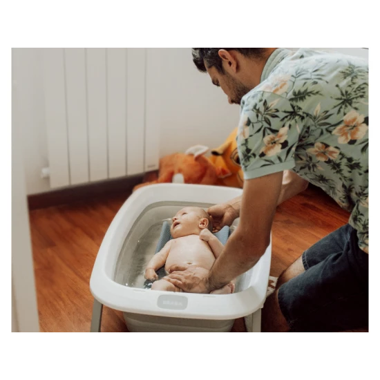 Faltbare Babybadewanne Eazy Pop Velvet Grey – Béaba